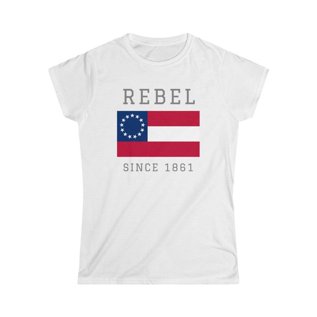 Rebel Since 1861 | Naisten Lady Fit T-paita